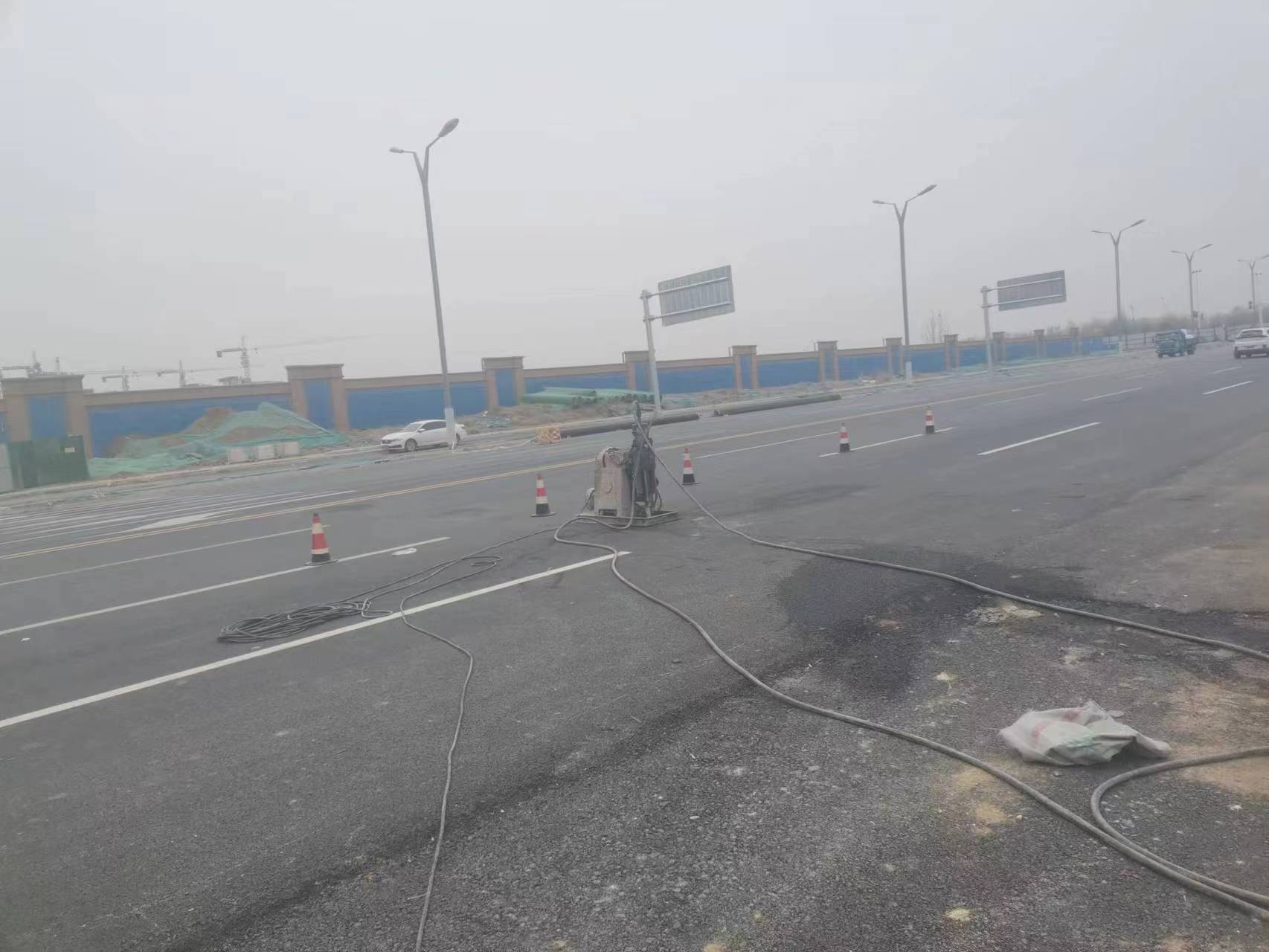 和乐镇马路注浆